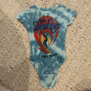 Beach Boys 1983 Tour Kids Tie-Dye Onesie